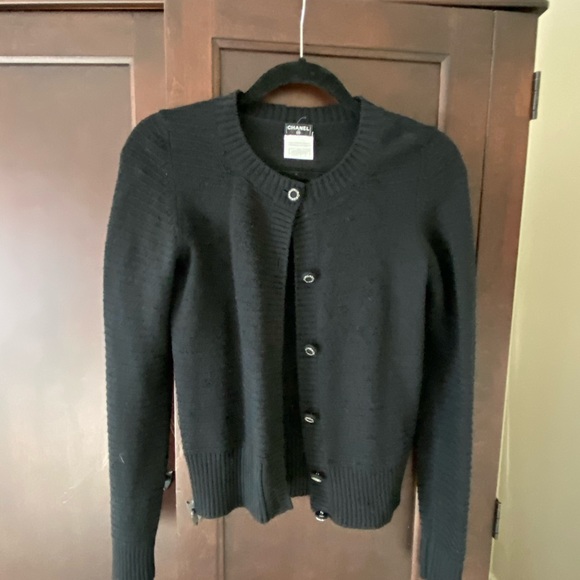 chanel wool cardigan